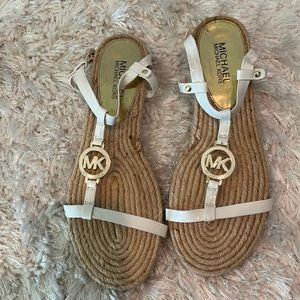 Michael Kors, white leather Espandrilles